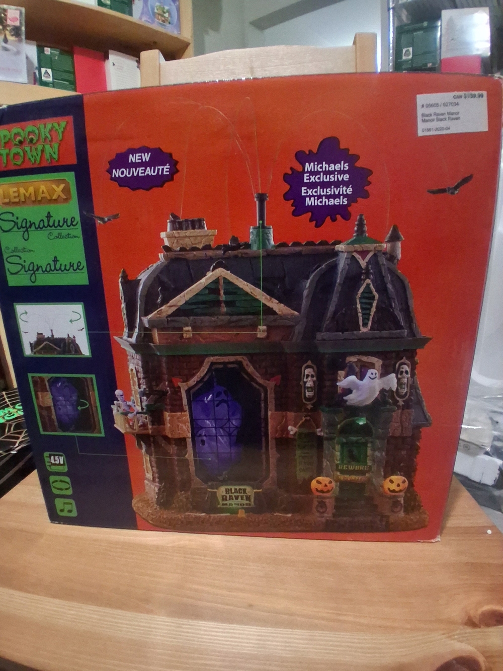 Lemax Signature Spooky Town Haunted House - Orange, Green & Purple Accents